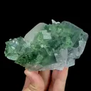 Natural Green Transparent Fluorite and Calcite, Mineral Specimen:Zhejiang,China (115*70*45MM) - image 4