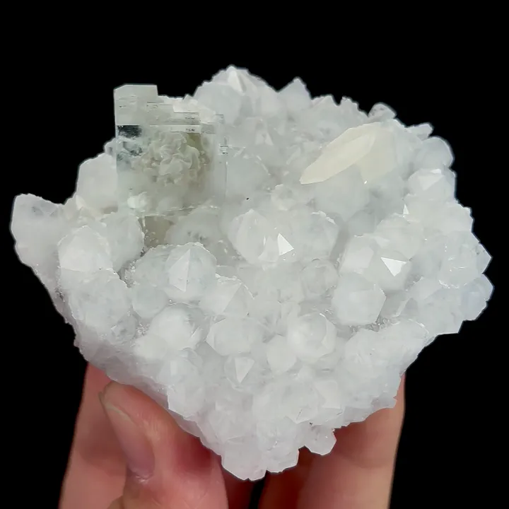 Natural Green Transparent Fluorite and Quartz Cluster, Mineral Specimen: Zhejiang,China (75*65*35MM) - image 5