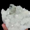 Natural Green Transparent Fluorite and Quartz Cluster, Mineral Specimen: Zhejiang,China (75*65*35MM) - image 2