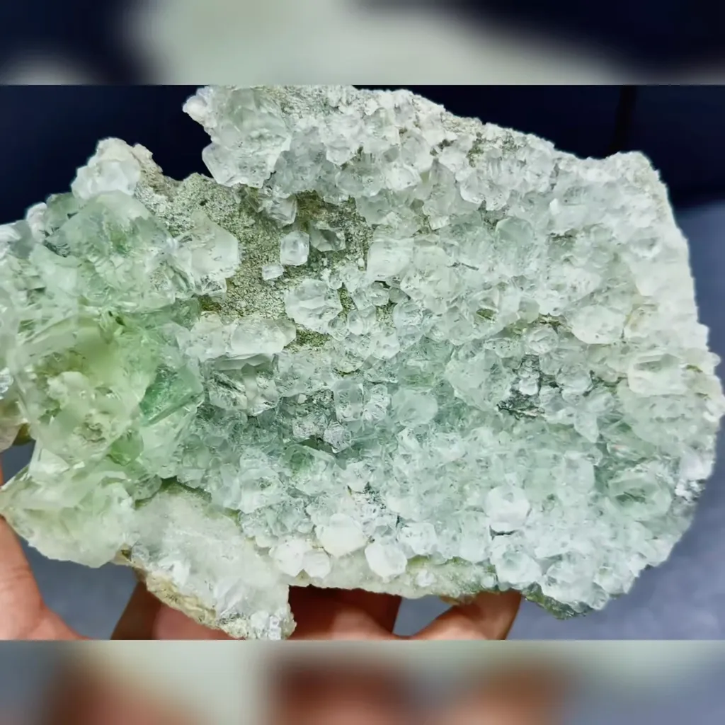 Natural Green Transparent Fluorite comes from Xianghualing,Hunan 130*100*95MM - image 3
