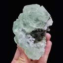 Natural Green Transparent Fluorite comes from Xianghualng,Hunan 55*85*55MM - image 5