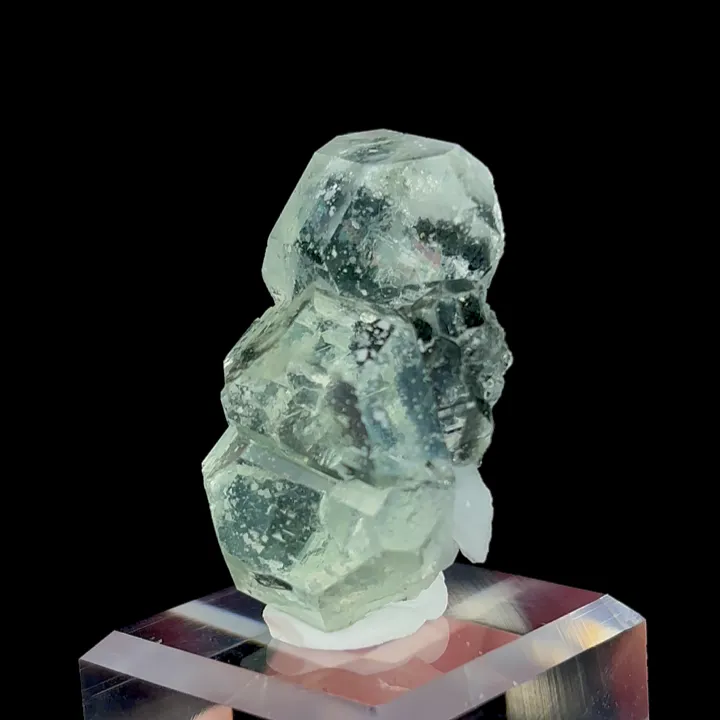 Natural Green Transparent Fluorite, Mineral Specimen:Fujian,China (20*25*30MM) image