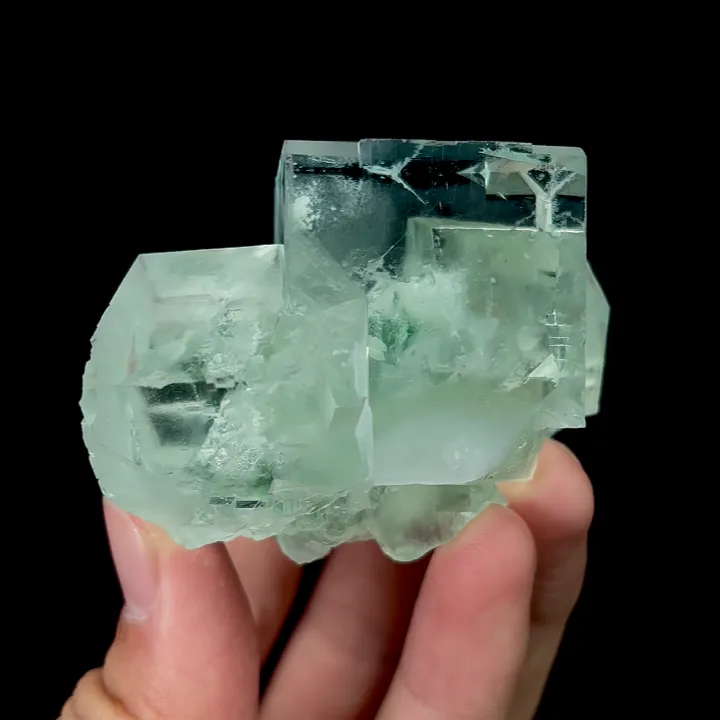 Natural Green Transparent Fluorite, Mineral Specimen:Xianghualing,Hunan (55*55*45MM) - image 2
