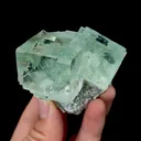 Natural Green Transparent Fluorite, Mineral Specimen:Xianghualing,Hunan (55*55*45MM) - image 1