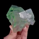 Natural Green Transparent Fluorite, Mineral Specimen:Xianghualing,Hunan (80*100*40MM) - image 2