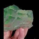 Natural Green Transparent Fluorite, Mineral Specimen:Xianghualing,Hunan (80*100*40MM) - image 5