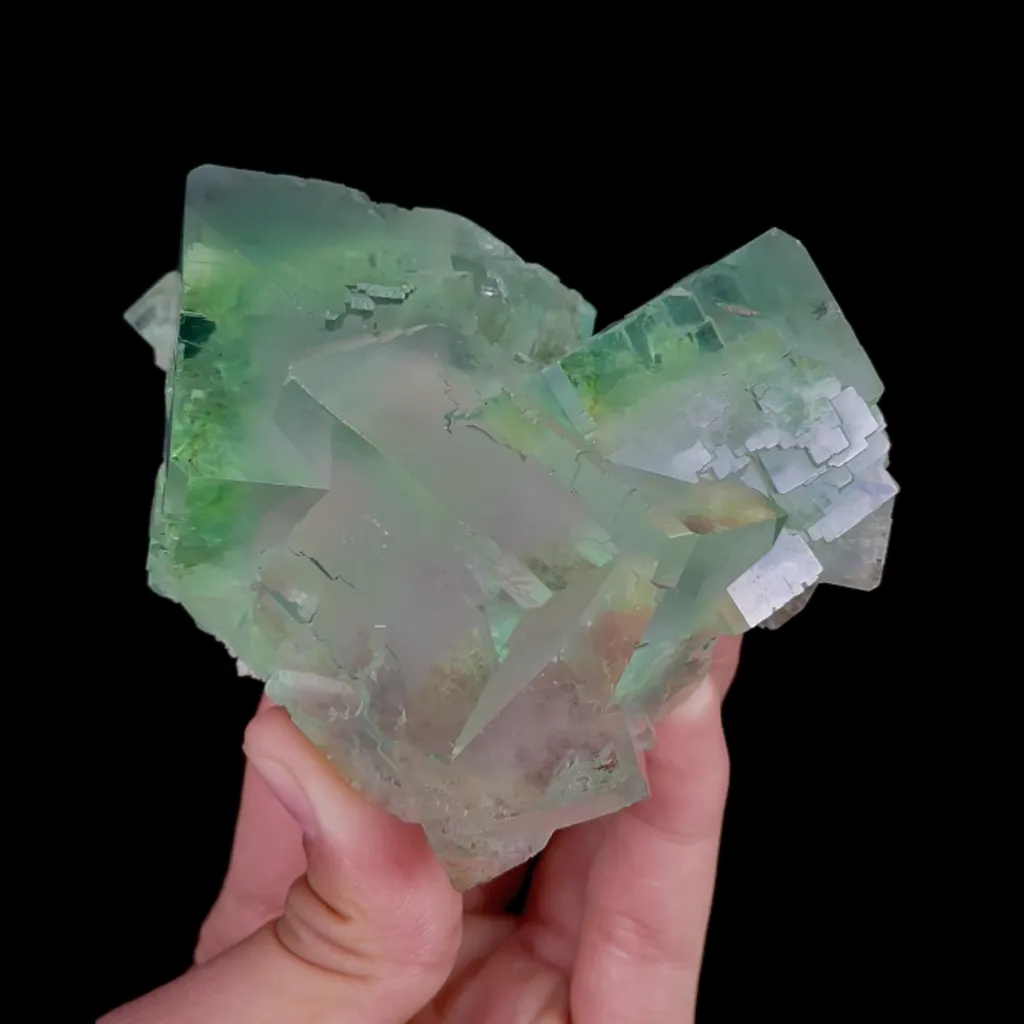 Natural Green Transparent Fluorite, Mineral Specimen:Xianghualing,Hunan (80*100*40MM) - image 10