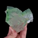 Natural Green Transparent Fluorite, Mineral Specimen:Xianghualing,Hunan (80*100*40MM) - image 10