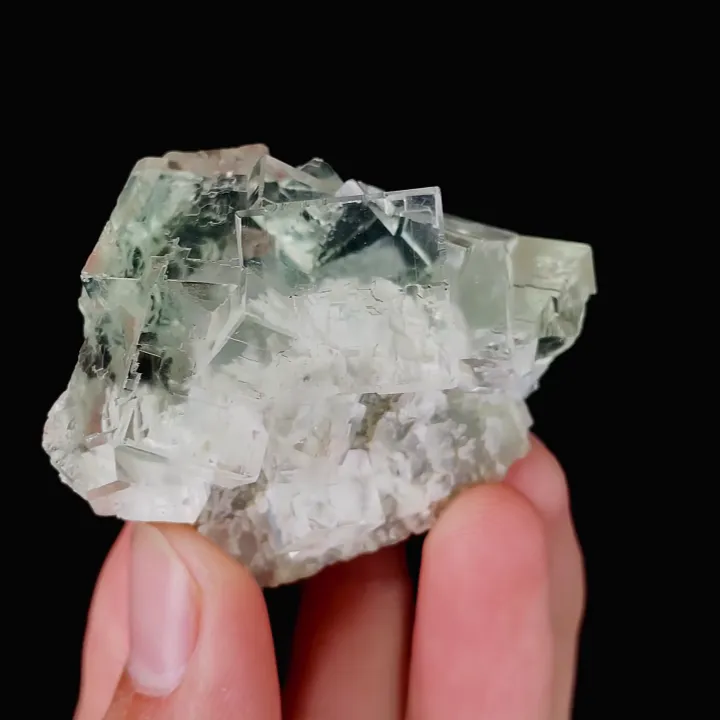 Natural Green Transparent Fluorite, Mineral Specimen:Zhejiang,China (35*40*35MM) - image 3