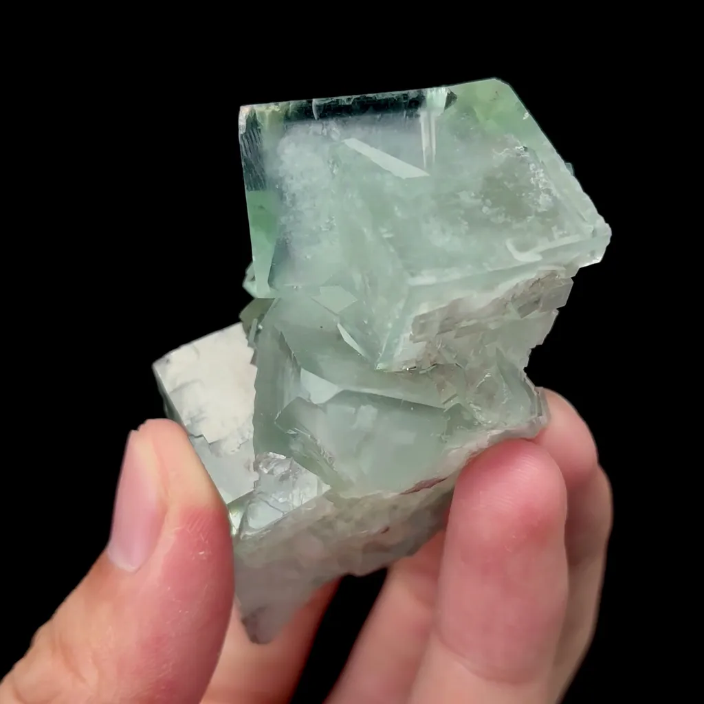 Natural Green Window Fluorite Mineral Specimen,High Quality Specimen,XIANGHUALING,HUNAN,CHINA(73*38*38mm) - image 3