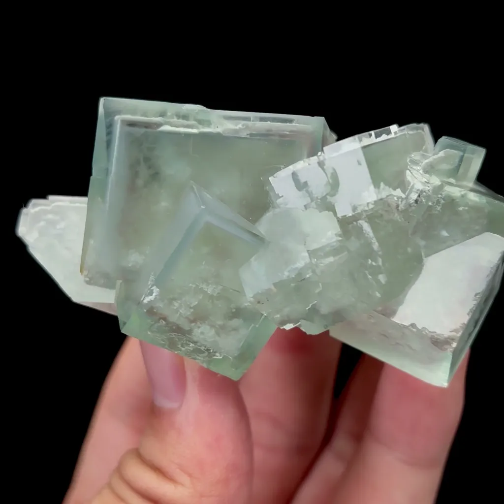 Natural Green Window Fluorite Mineral Specimen,High Quality Specimen,XIANGHUALING,HUNAN,CHINA(73*38*38mm) - image 2