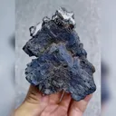 Natural Gunmetal Fluorite comes from Inner Mongolia,China 70*60*90MM - image 4