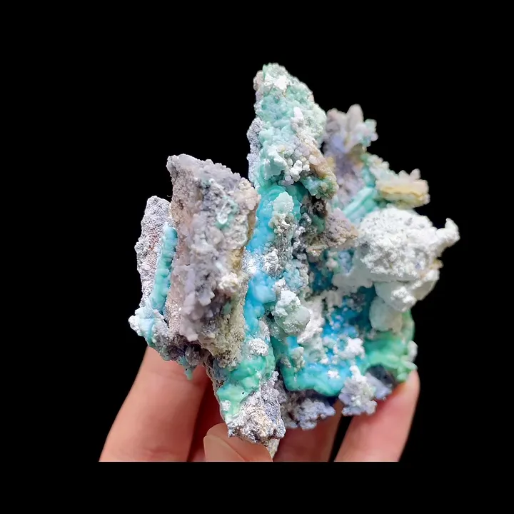 Natural Gypsum and Gibbsite comes from Guizhou,China 90*85*40MM - image 4