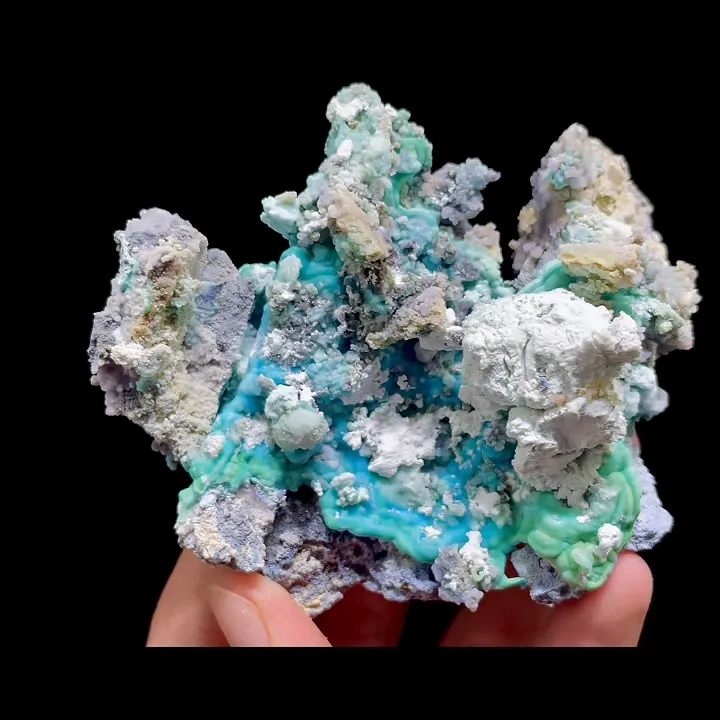 Natural Gypsum and Gibbsite comes from Guizhou,China 90*85*40MM - image 3