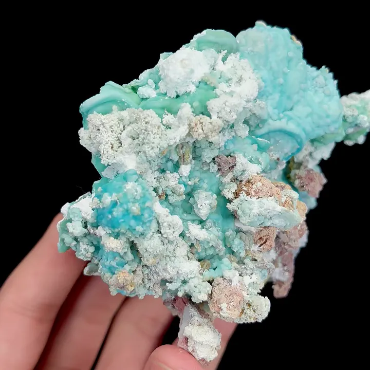 Natural Gypsum and Gibbsite,Mineral Specimen: Guizhou,China (100*100*55MM) - image 3