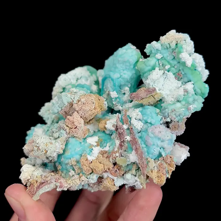Natural Gypsum and Gibbsite,Mineral Specimen: Guizhou,China (100*100*55MM) - image 4