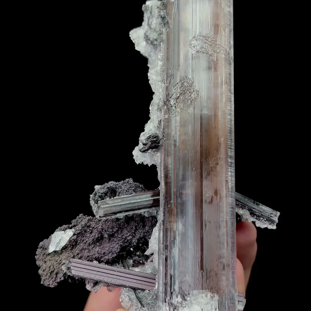 Natural Gypsum Mineral Specimen,High Quality Specimen,GUIZHOU,CHINA(123*65*37mm) image