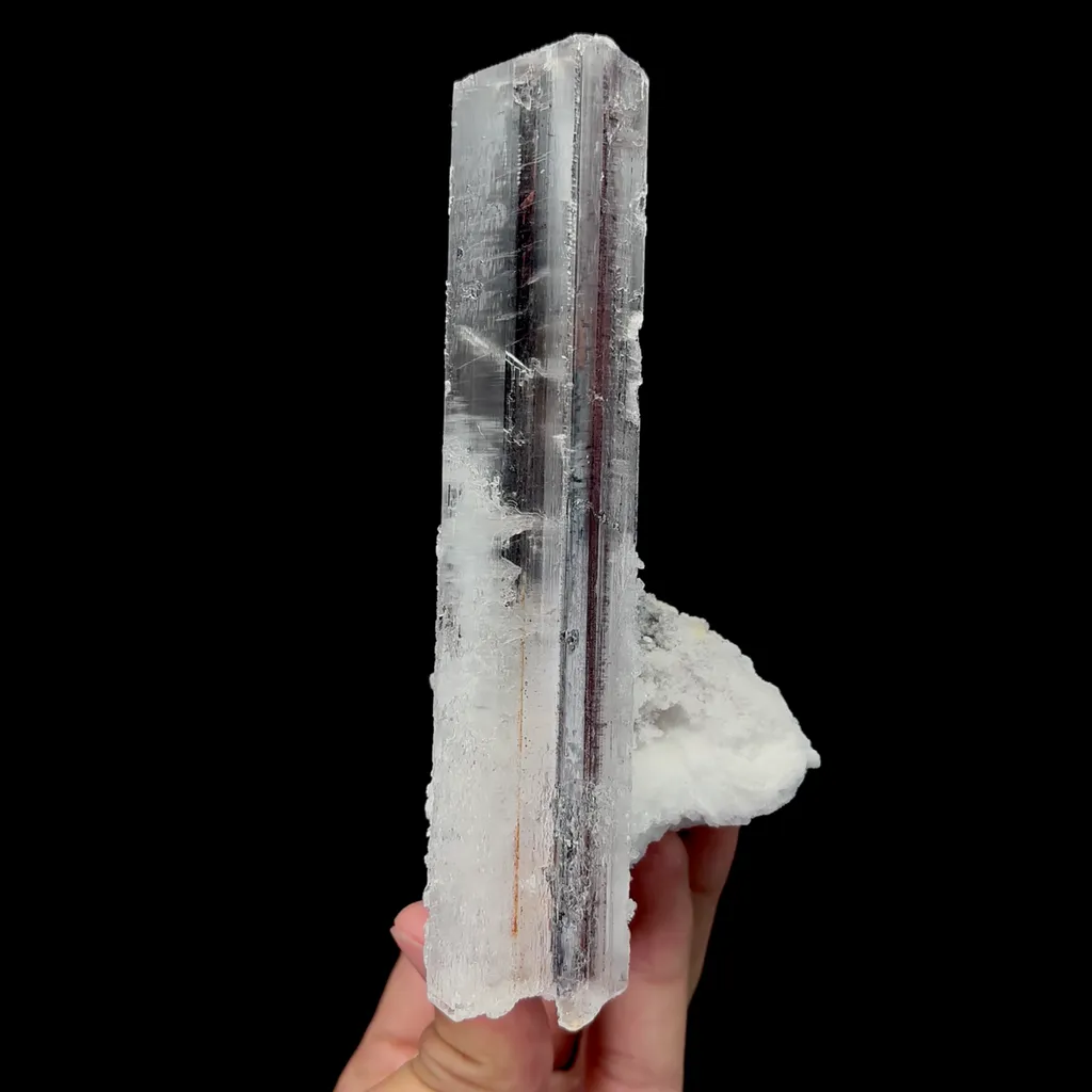 Natural Gypsum Mineral Specimen,High Quality Specimen,GUIZHOU,CHINA(60*62*145mm) image