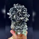 Natural Hedenbergite and Green Quartz Cluster comes from Inner Mongolia,China 65*100*80MM - image 5