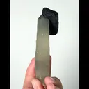 Natural Hedenbergite and Green Quartz Tower, Mineral Specimen: Inner Mongolia,China (45*30*105MM) - image 3
