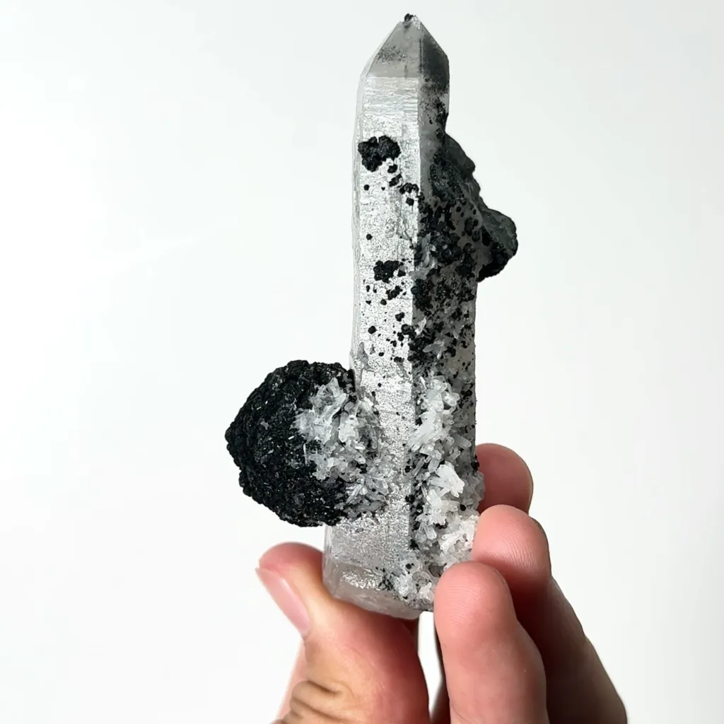 Natural Hematite and Crystal Mineral Specimen,High Quality Specimen,DONGWU BANNER,INNER MONGOLIA,CHINA(37*34*91mm) - image 5