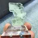 Natural High-transparency Green Fluorite and Crystal Coexist comes from Xianghaling,Hunan 20*10*30MM - image 4