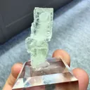 Natural High-transparency Green Fluorite and Crystal Coexist comes from Xianghaling,Hunan 20*10*30MM - image 5