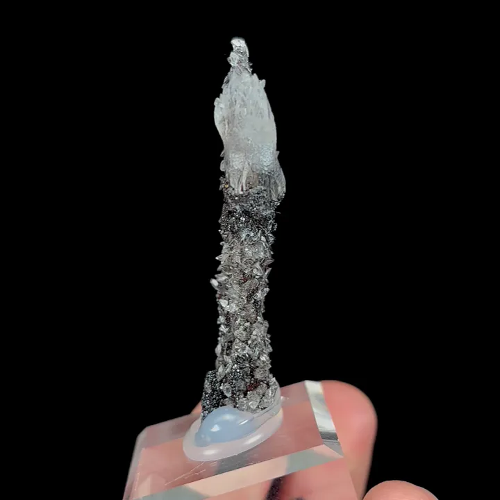 Natural Hopeite and Limonite, Mineral Specimen:Leipingkuang,Chenzhou (15*5*50MM) image