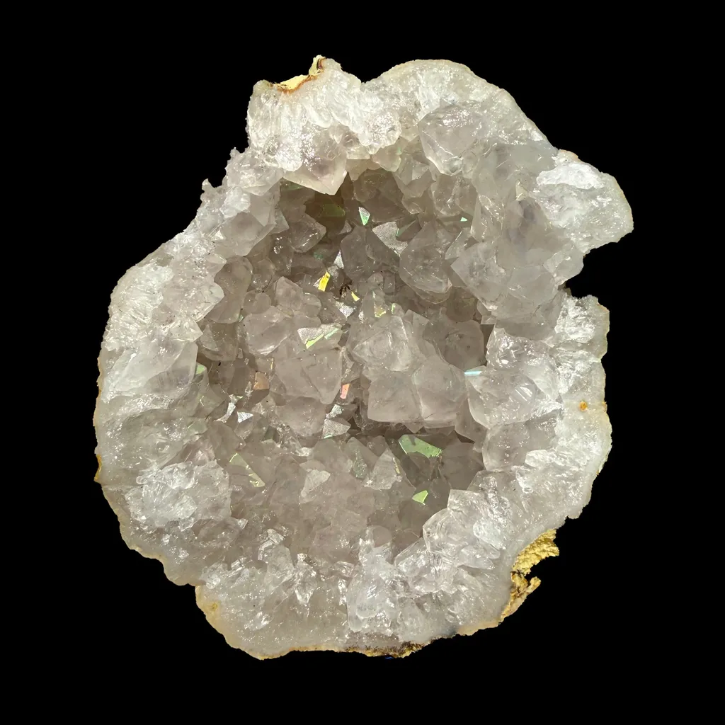 Natural Iridescent Quartz - Rare Anandalite Rainbow Crystal Specimen from Nashik image