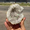 Natural Iridescent Quartz - Rare Anandalite Rainbow Crystal Specimen from Nashik - image 2