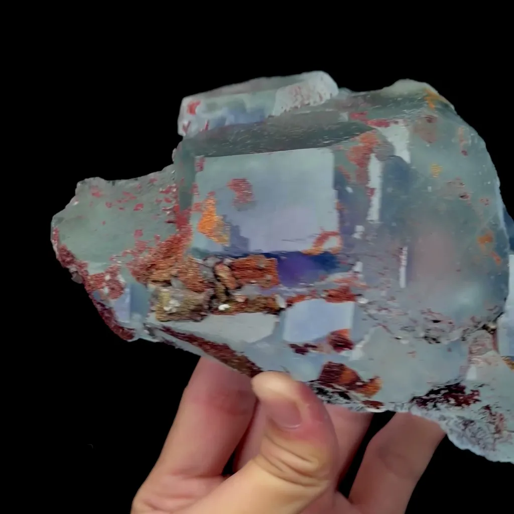 Natural Large Blue Fluorite Mineral Specimen,High Quality Specimen,FUJIAN,CHINA(160*115*60mm) - image 2