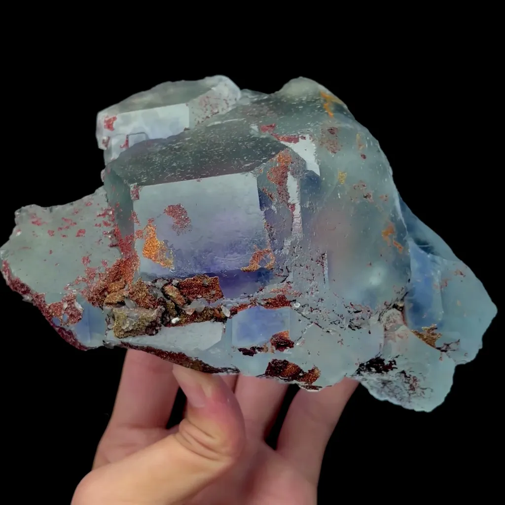 Natural Large Blue Fluorite Mineral Specimen,High Quality Specimen,FUJIAN,CHINA(160*115*60mm) - image 3