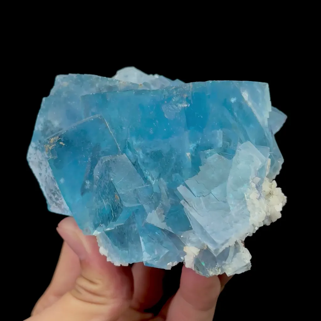 Natural Large Blue Fluorite Mineral Specimen,High Quality Specimen,YAO GANG XIAN,HUNAN,CHINA(101*84*62mm) - image 2