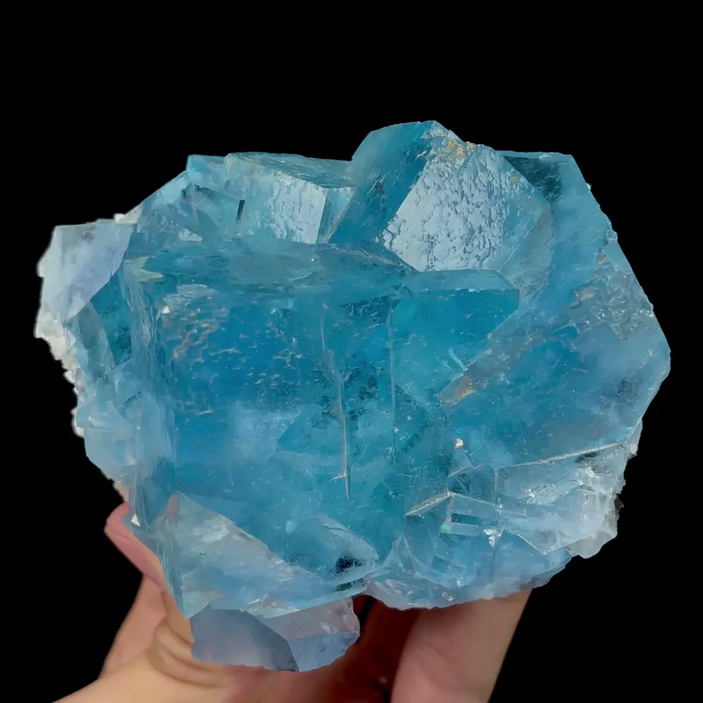 Natural Large Blue Fluorite Mineral Specimen,High Quality Specimen,YAO GANG XIAN,HUNAN,CHINA(101*84*62mm) - image 4