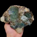 Natural Large Blue Green Fluorite and Calcite Mineral Specimen,High Quality Specimen,FUJIAN,CHINA(170*140*60mm) - image 4