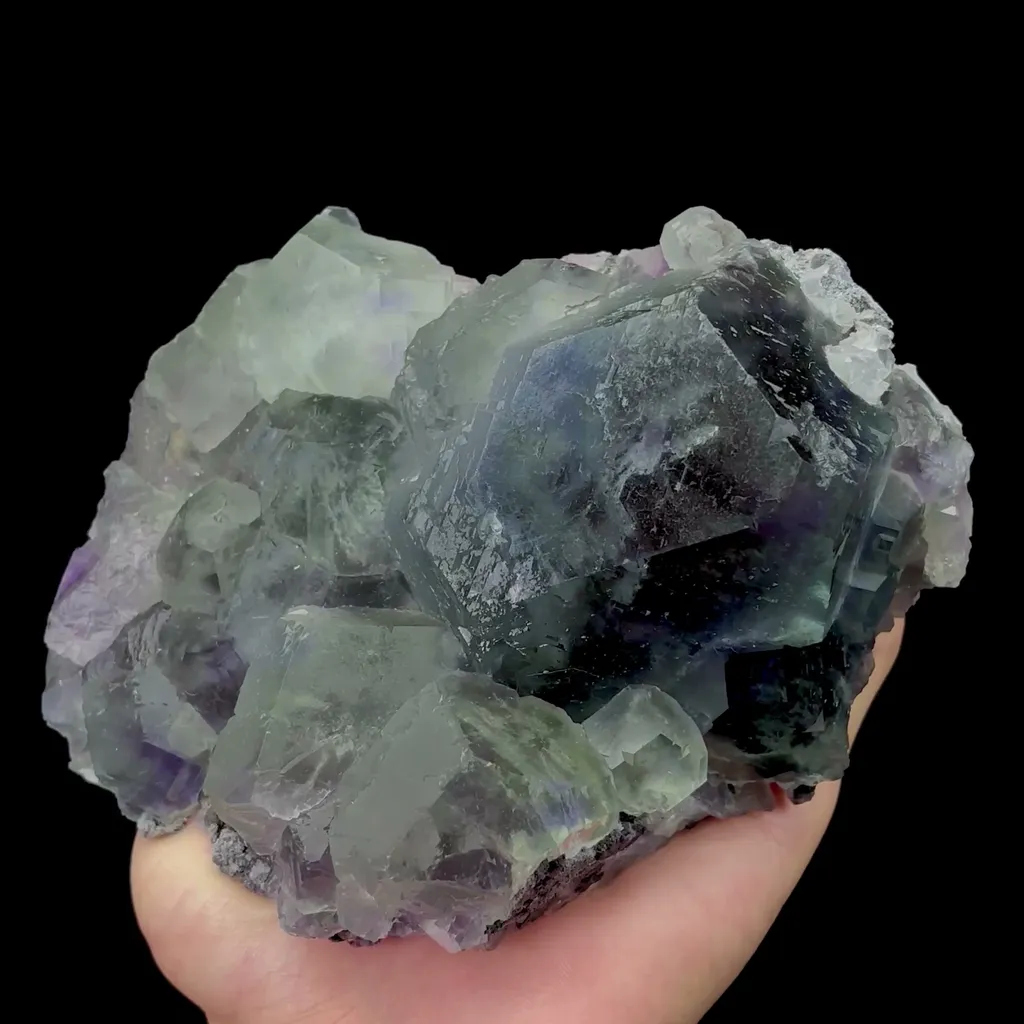 Natural Large Blue Green Fluorite Mineral Specimen,High Quality Specimen,FUJIAN,CHINA(155*120*60mm) image