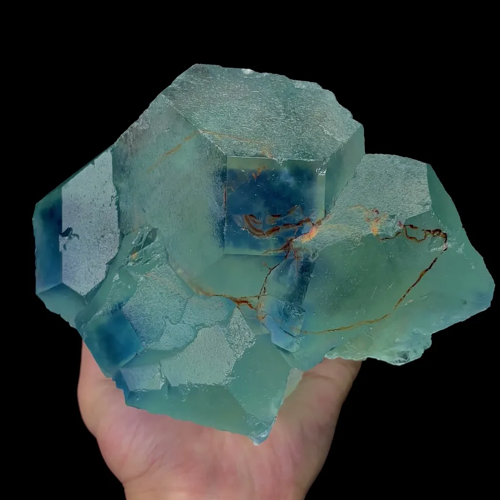 Natural Large Blue Green Fluorite Mineral Specimen,High Quality Specimen,FUJIAN,CHINA(180*130*80mm) - image 4