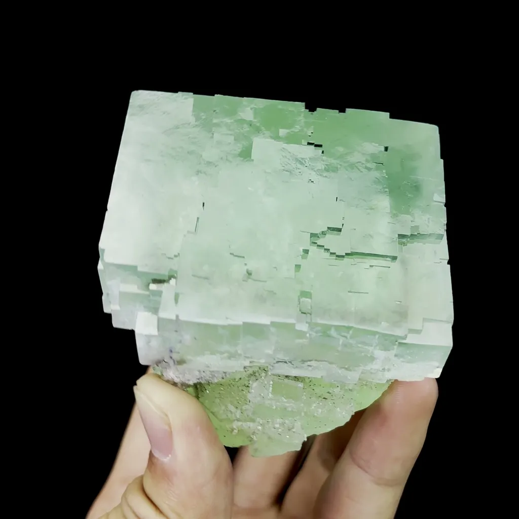 Natural Large Cubic Fluorite Mineral Specimen,High Quality Specimen,ZHEJIANG,CHINA(65*65*47mm) - image 2