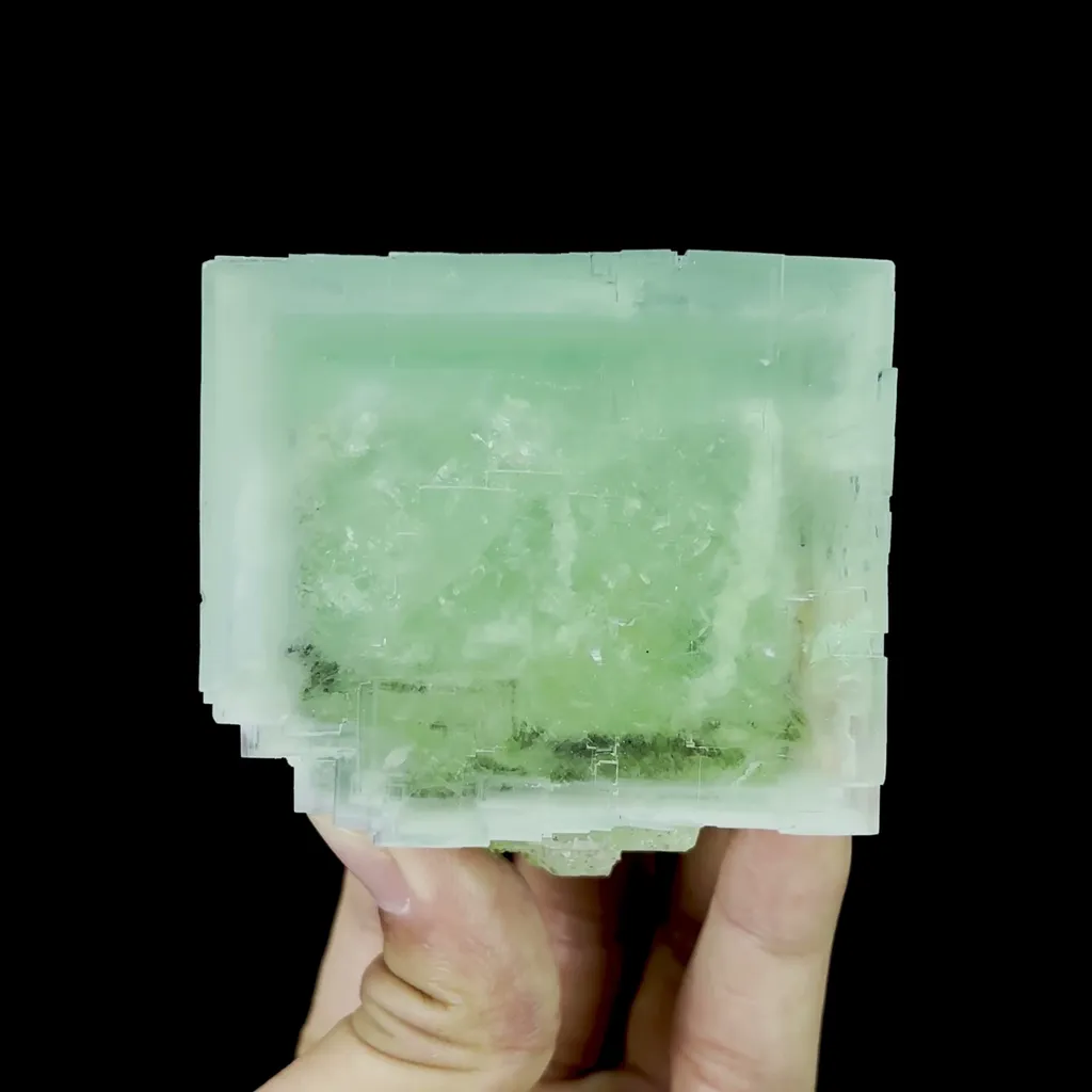 Natural Large Cubic Fluorite Mineral Specimen,High Quality Specimen,ZHEJIANG,CHINA(65*65*47mm) image
