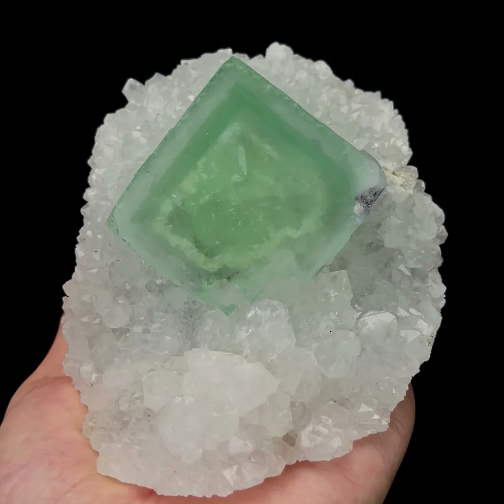 Natural Large Green Cubic Fluorite and Crystal Mineral Specimen,High Quality Specimen,ZHEJIANG,CHINA(135*105*80mm) - image 4