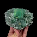 Natural Large Green Cubic Fluorite Mineral Specimen,High Quality Specimen,HUANGSHAPING,CHENZHOU,HUNAN,CHINA(112*97*50mm) - image 4