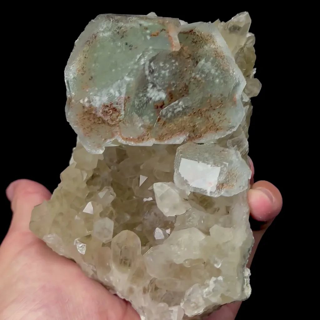 Natural Large Green Fluorite and Crystal Mineral Specimen,High Quality Specimen,XIANGHUALING,HUNAN,CHINA(130*94*75mm) - image 2