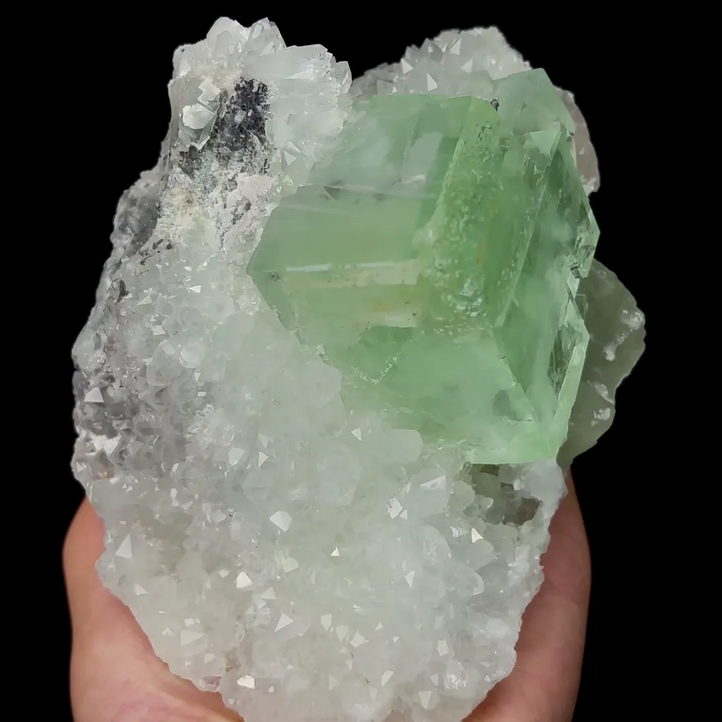 Natural Large Green Fluorite and Crystal Mineral Specimen,High Quality Specimen,ZHEJIANG,CHINA(134*100*69mm) - image 4