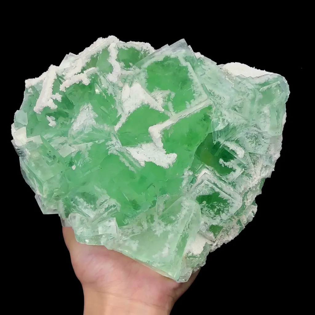 Natural Large Green Fluorite Mineral Specimen,High Quality Specimen,ZHEJIANG,CHINA(220*175*60mm) image
