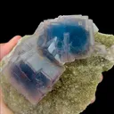 Natural Large Particles Blue Fluorite,Cube Mineral Specimen:FUJIAN (120*90*70mm) - image 2