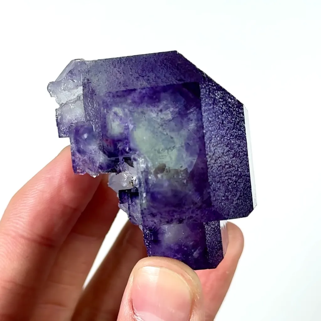 Natural Large Purple Fluorite Mineral Specimen,High Quality Specimen,ZHEJIANG,CHINA(48*48*44mm) - image 2