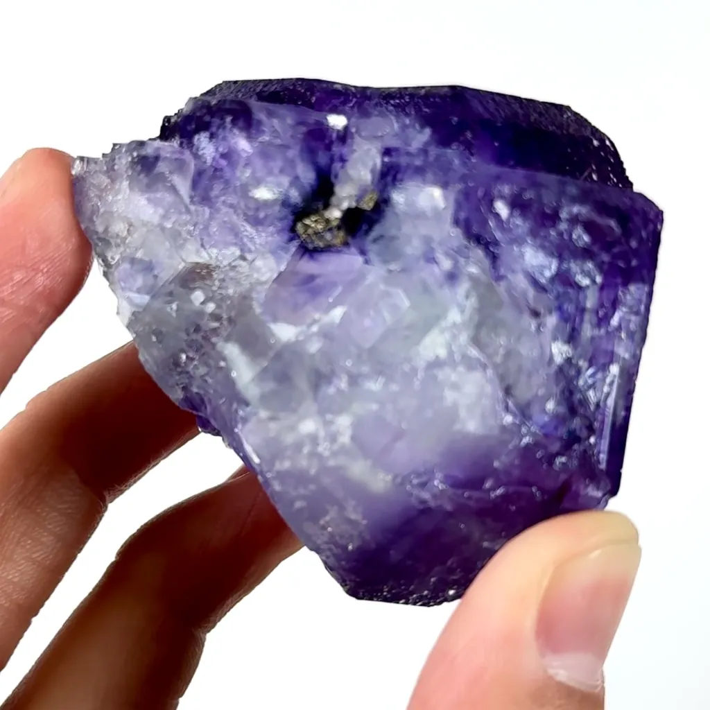 Natural Large Purple Fluorite Mineral Specimen,High Quality Specimen,ZHEJIANG,CHINA(48*48*44mm) - image 4
