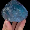 Natural Large Transparent Blue Fluorite Mineral Specimen,High Quality Specimen,YAO GANG XIAN,HUNAN,CHINA(76*63*50mm) - image 3