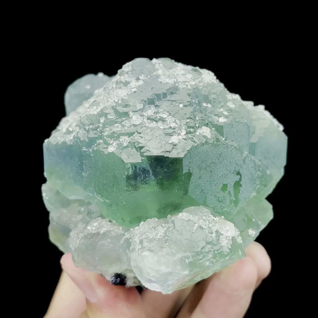 Natural Large Transparent Green Fluorite Mineral Specimen,High Quality Specimen,FUJIAN,CHINA(105*83*69mm) image