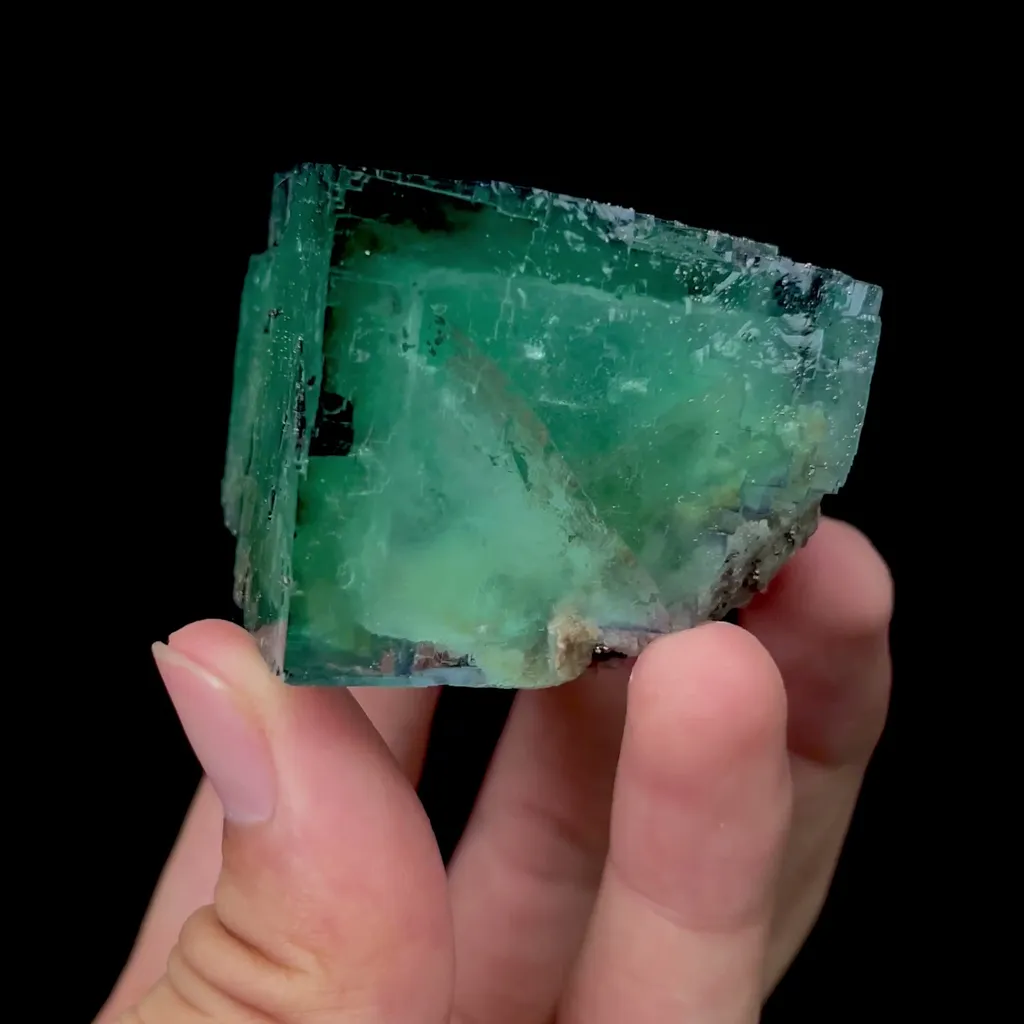 Natural Large Transparent Green Fluorite Mineral Specimen,High Quality Specimen,YAO GANG XIAN,HUNAN,CHINA(60*37*47mm) - image 2
